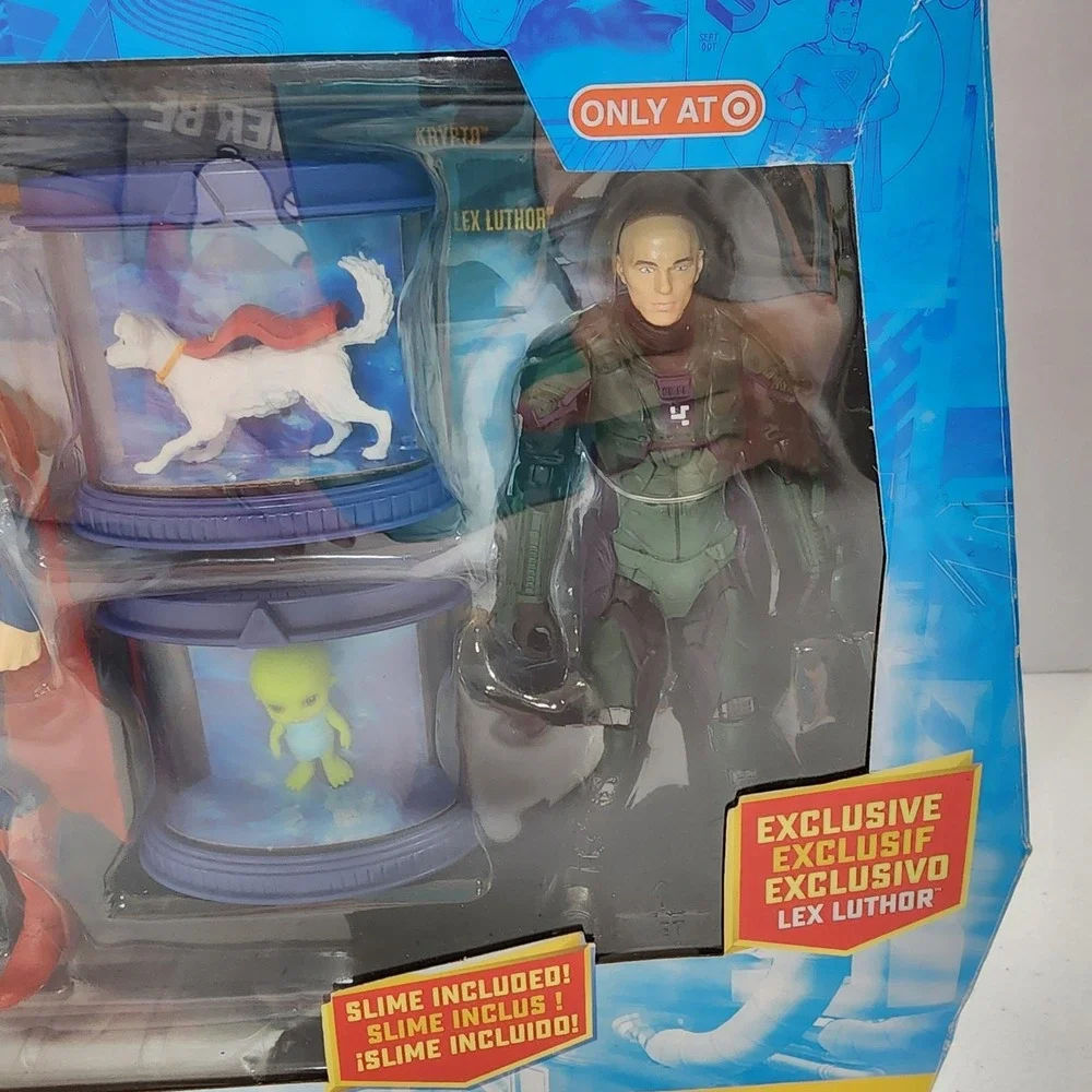 Spin Master 4 Pack DC Comics SUPERMAN  Luthorcorp Lab Action Figure Discontinued